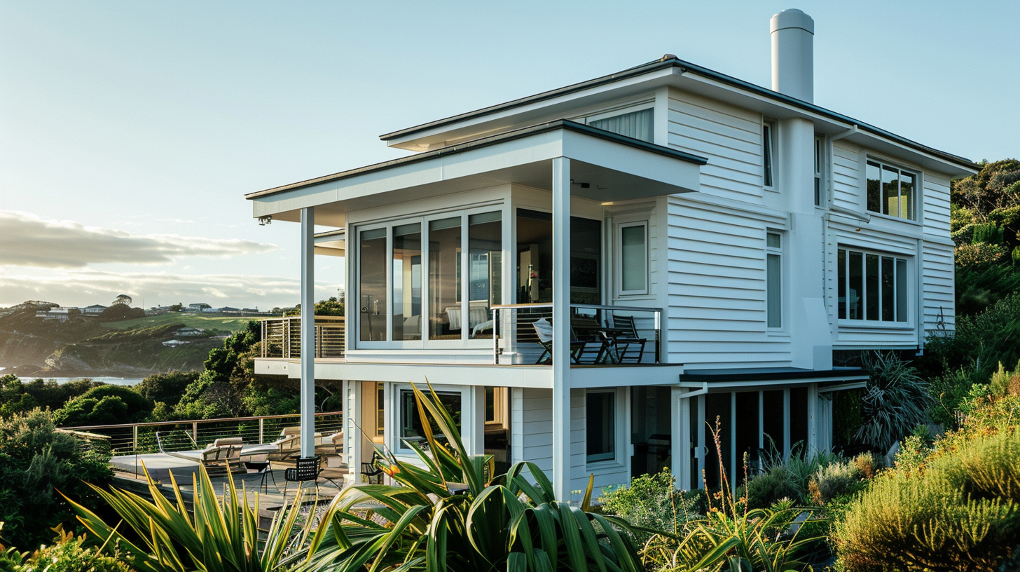 Two-story house featuring multiple uPVC windows throughout