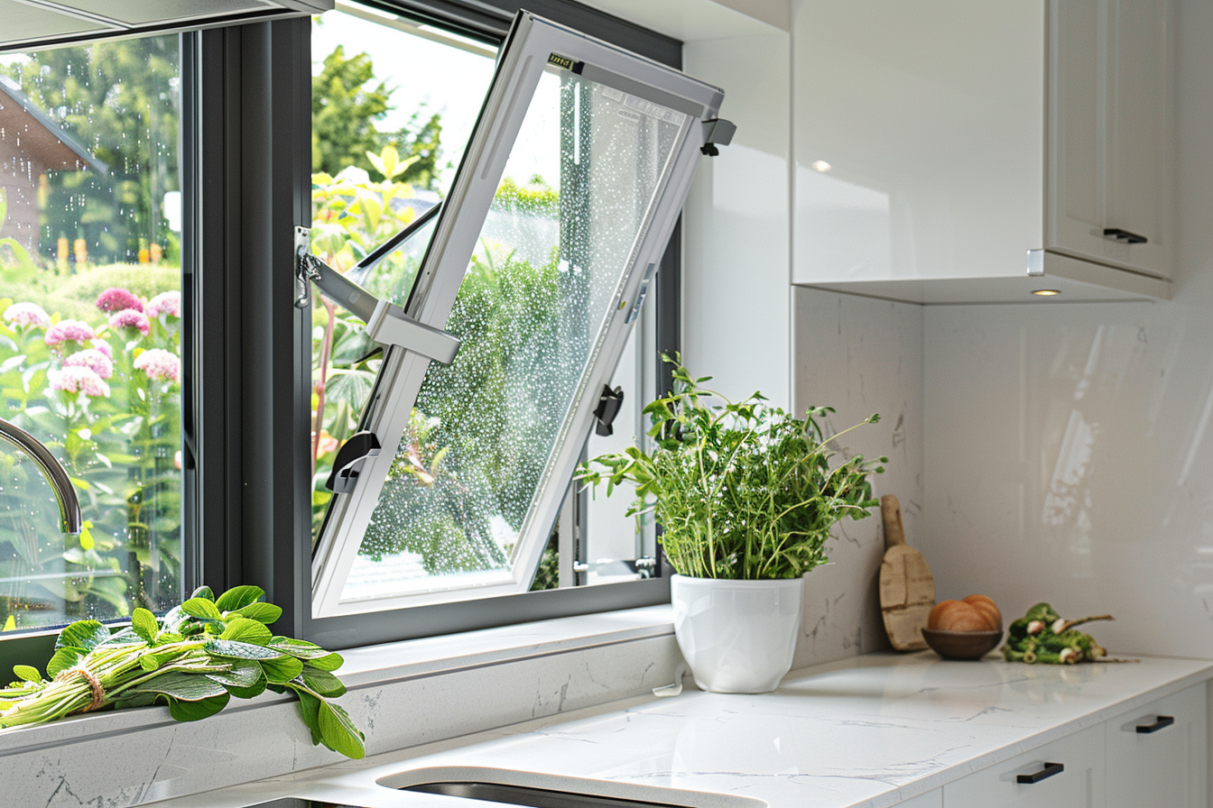 Tilt and turn uPVC windows for easy ventilation and cleaning