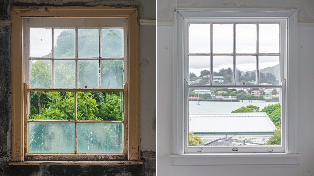 Comparison of traditional timber vs uPVC window frames