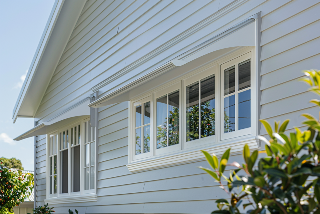Side view of house with multiple uPVC windows - uPVC Installations Across Wellington