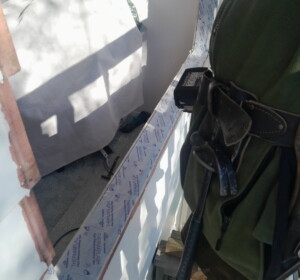 Sill tape installation detail before window placement