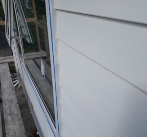 Completed exterior finish with new white uPVC scribers installed